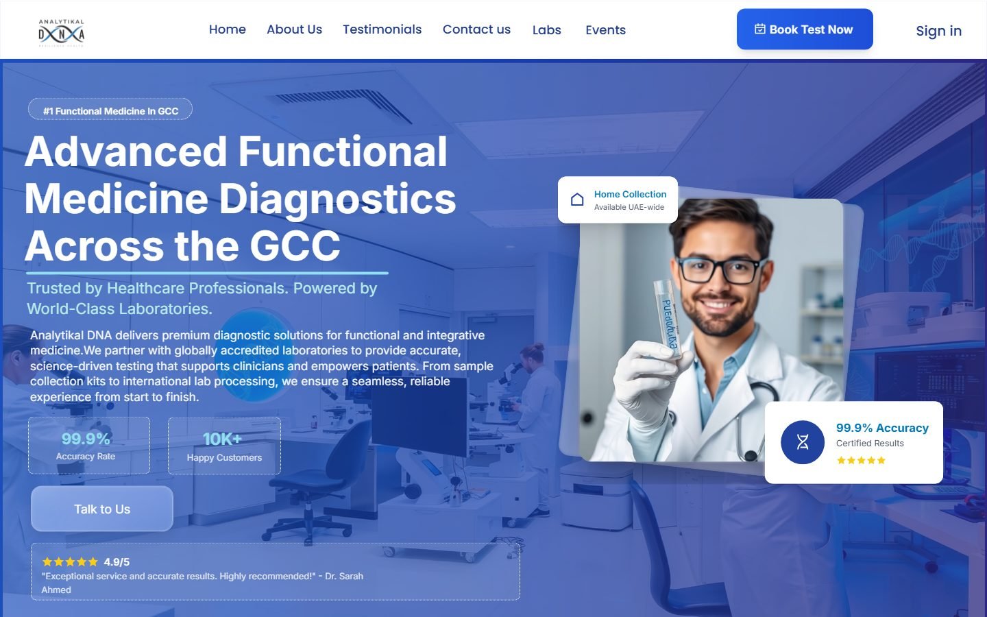 Analytikal DNA website