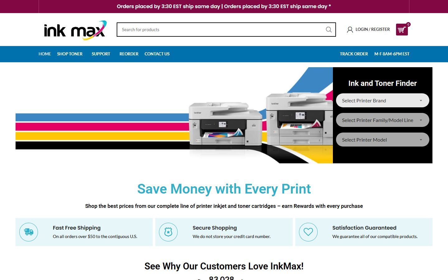 Ink Max website